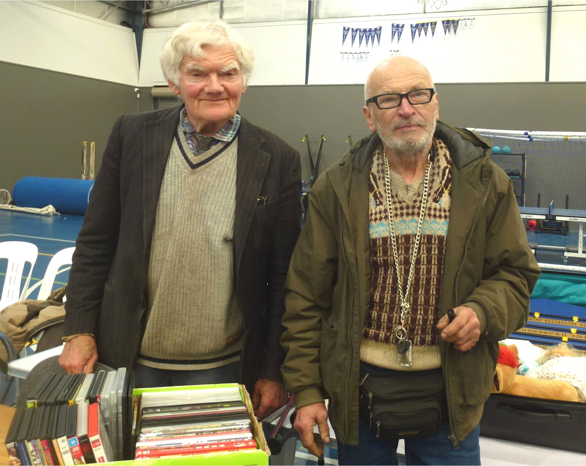 At their bric-a-brac stall are Krzysztof Bielecki and Miroslaw Sikorzak from Tynong.