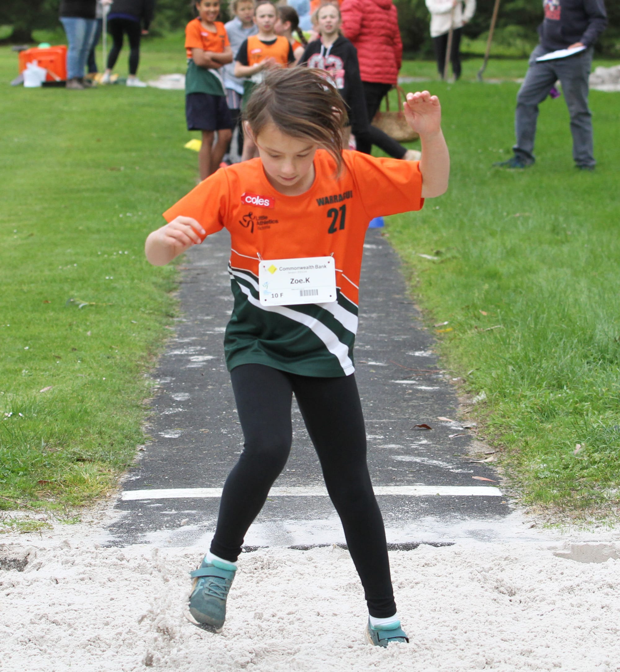 Zoe Kooloos u10 Long jump