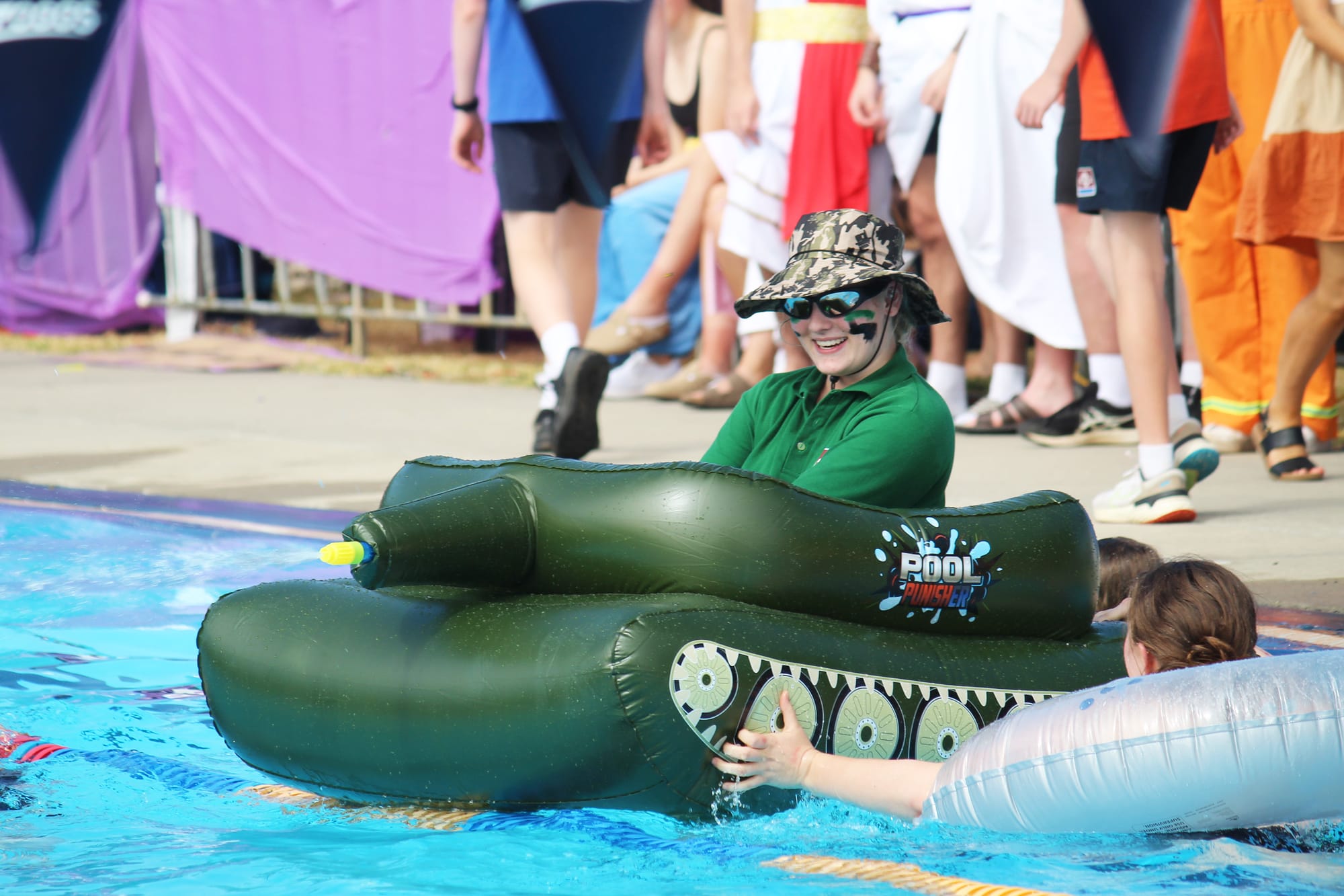 Year 12 Penny Matthews making the most of the great weather.