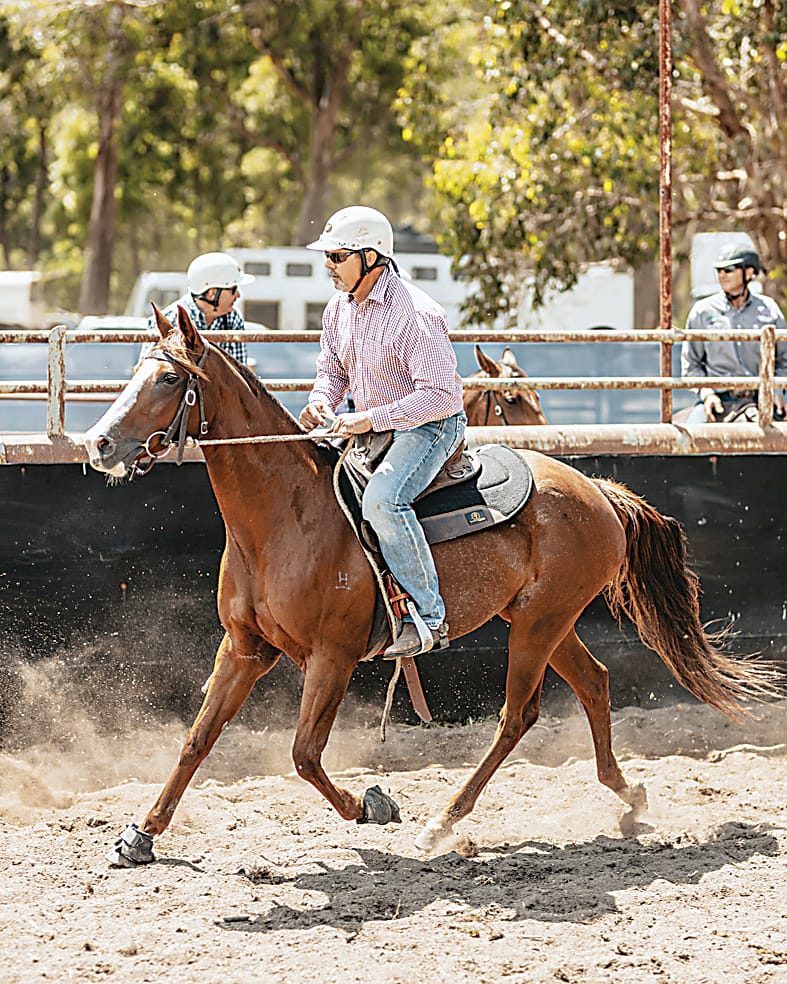 Jeremy Hogg riding Cherokee in the Graeme McKnight Memorial Draft.