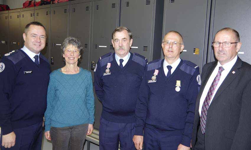 Awards and book for Darnum Ellinbank brigade anniversary