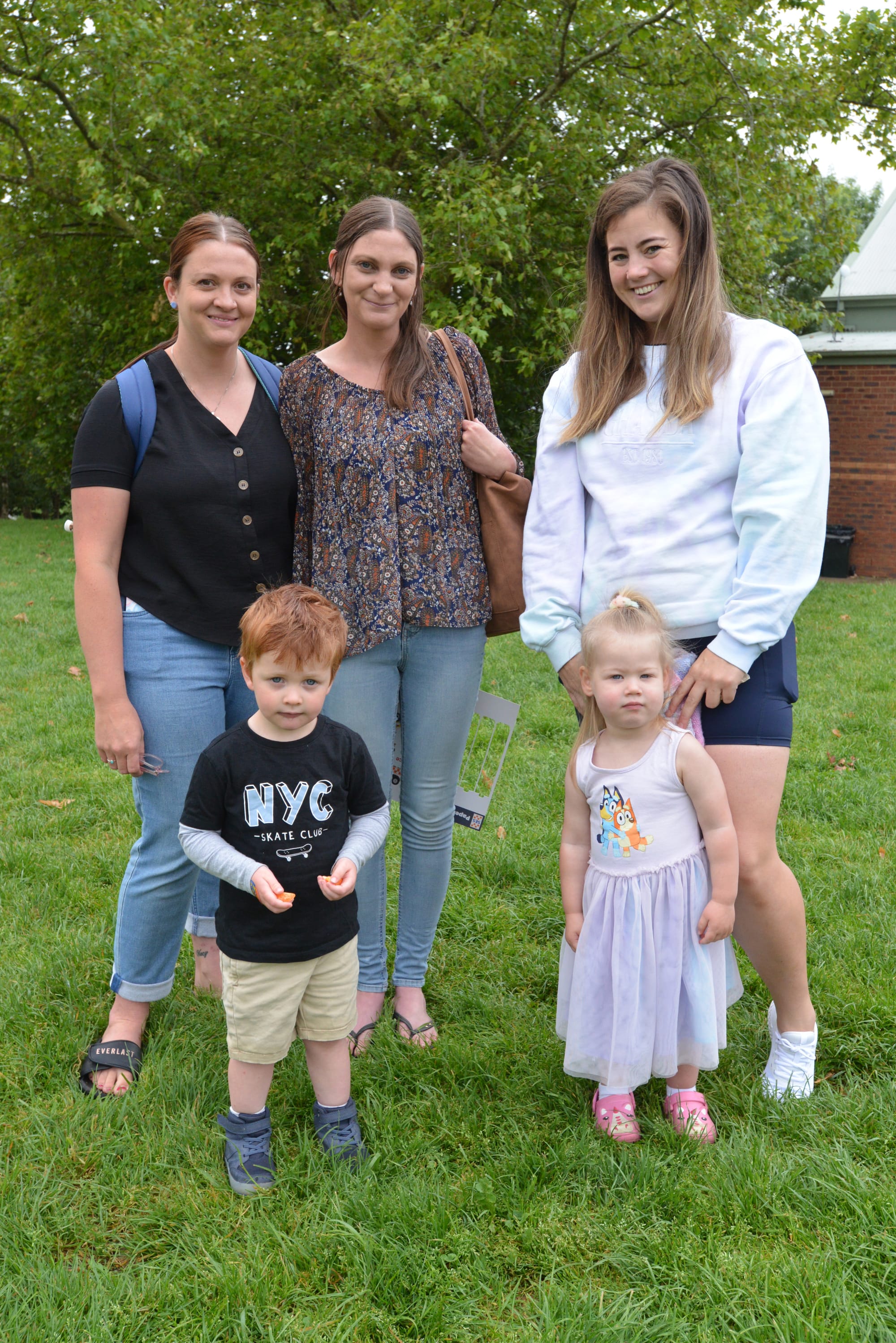 Catching up at the community open morning are (from left) Lauren Keeble with son Andy, Andrea Kirkham and Ellen Croft with daughter Lottie.