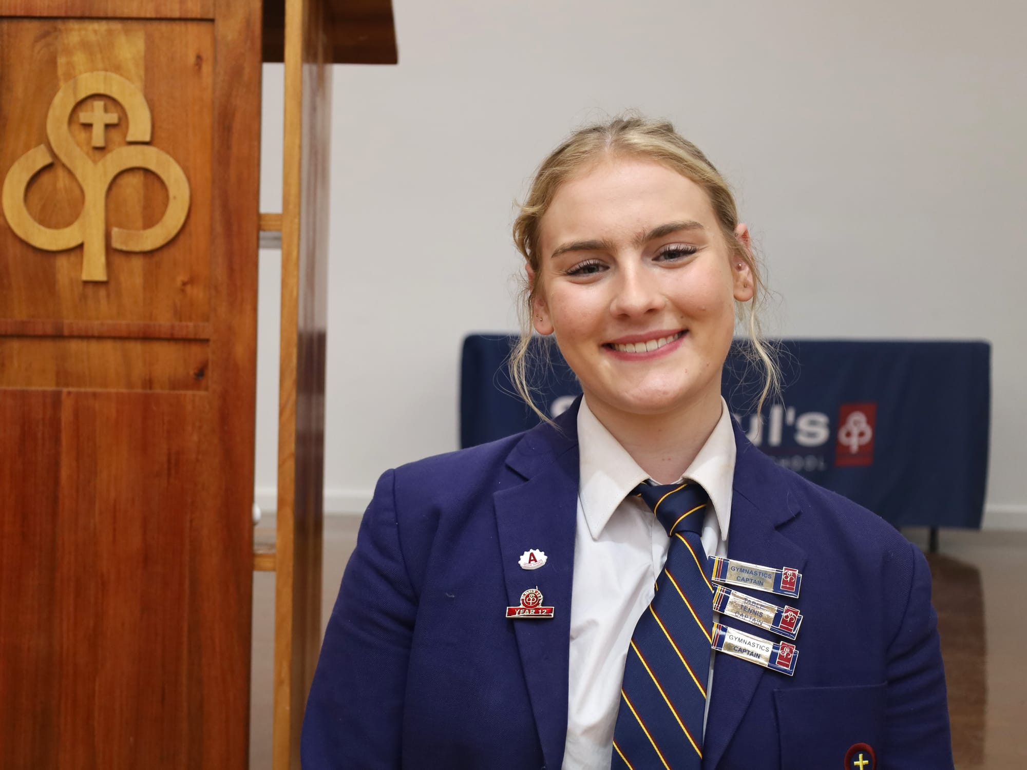 Year 12 student Penny Matthews, whose inspiring leadership helped the schools fundraising efforts.