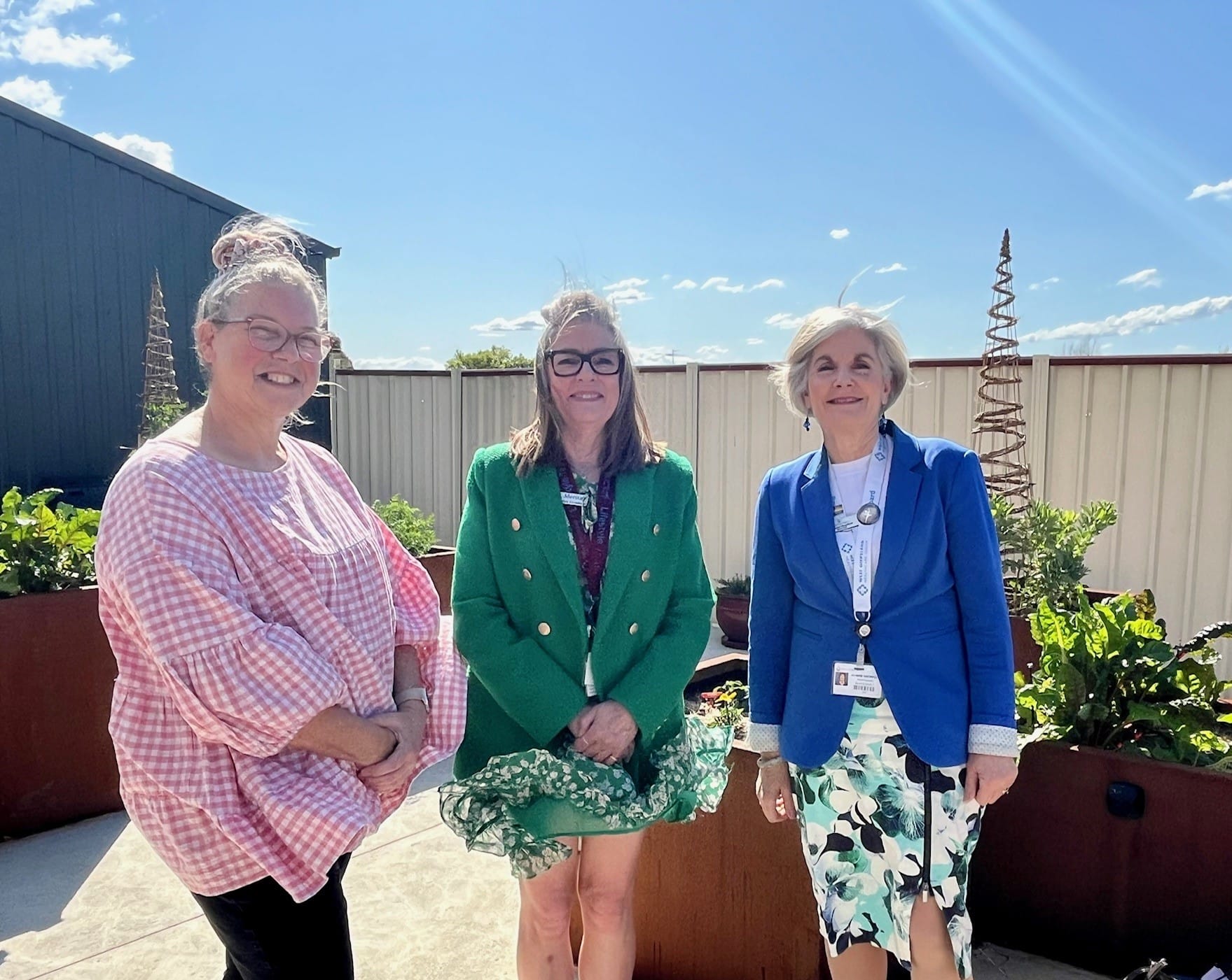 Sensory garden for residents