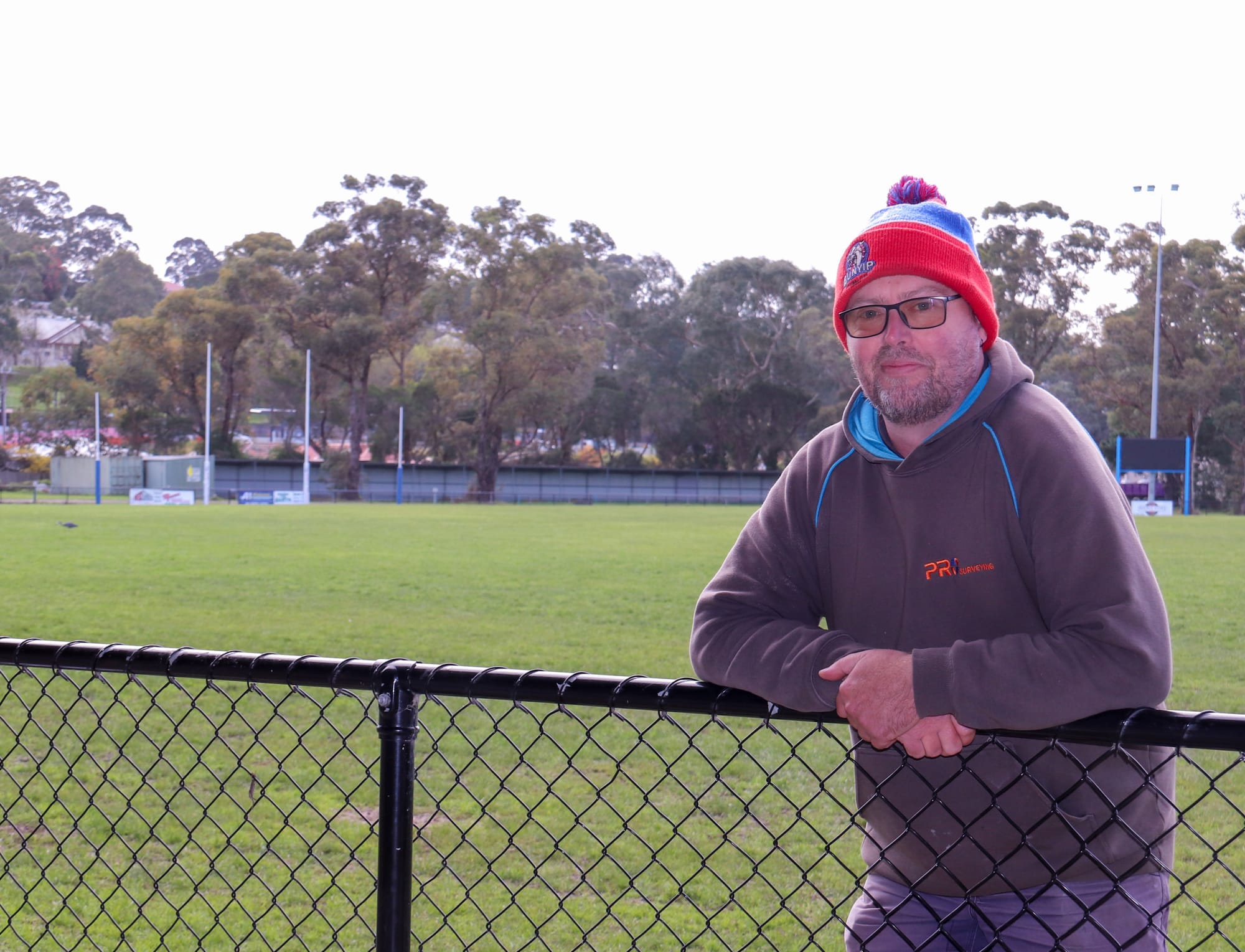 Bunyip president Noel Mollison at the club's home ground.
