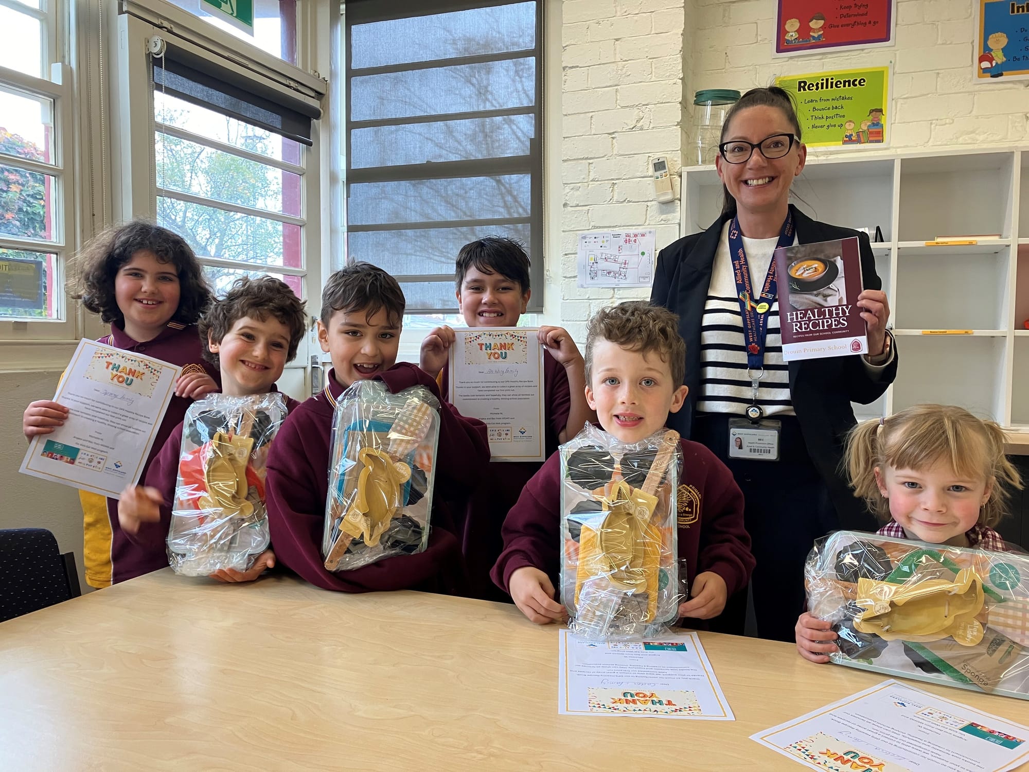 Students create healthy options recipe book