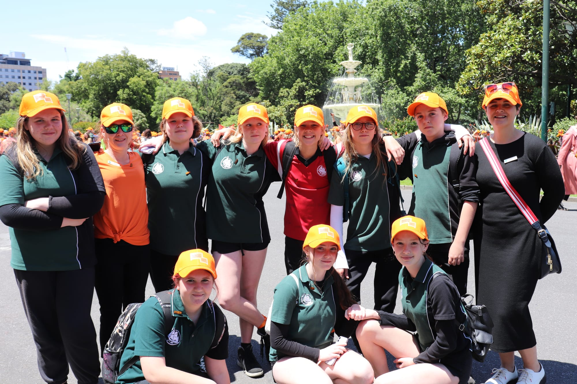 Trafalgar students walk against family violence