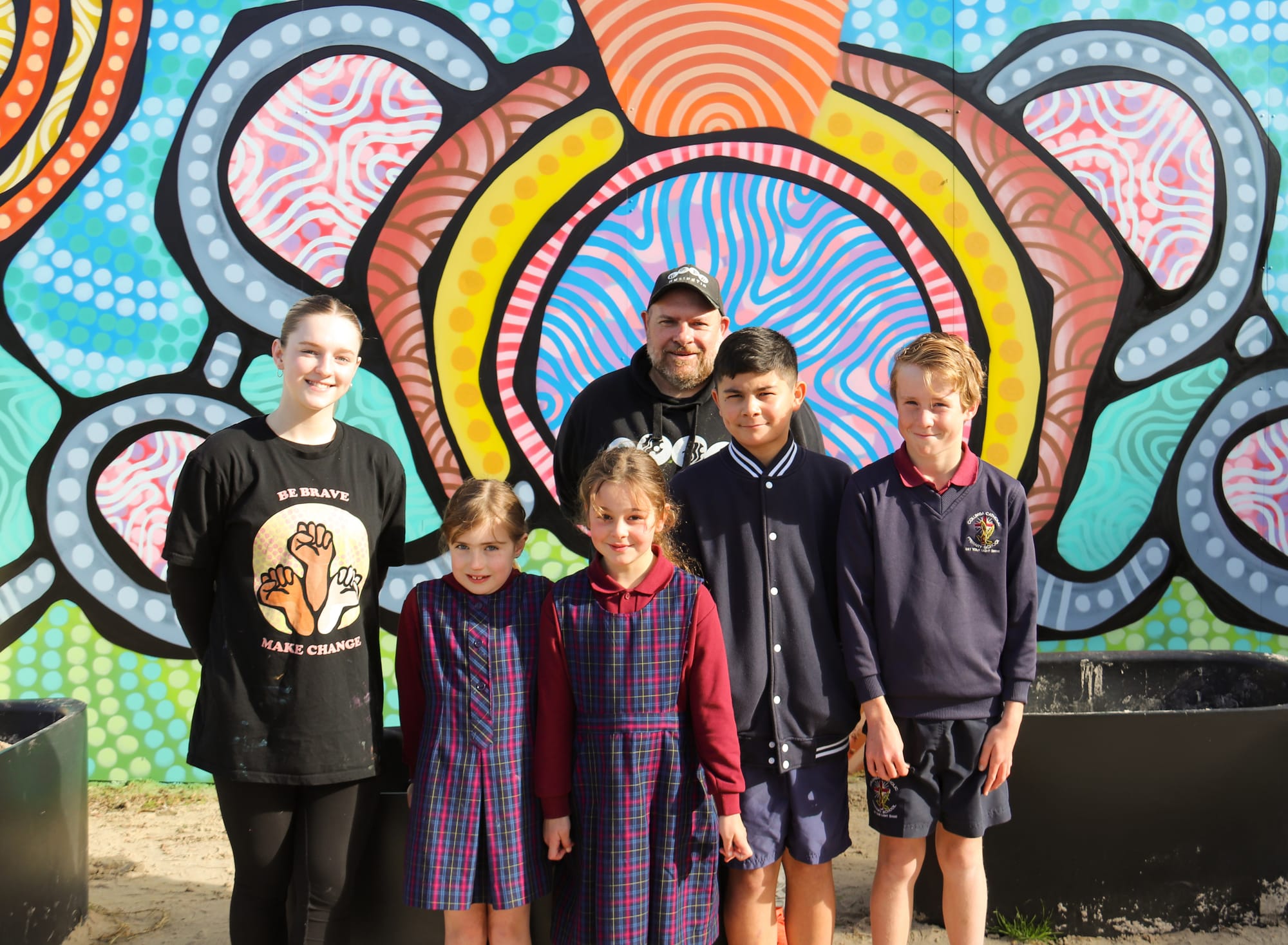 Mural brings excitement to Columba Catholic Primary