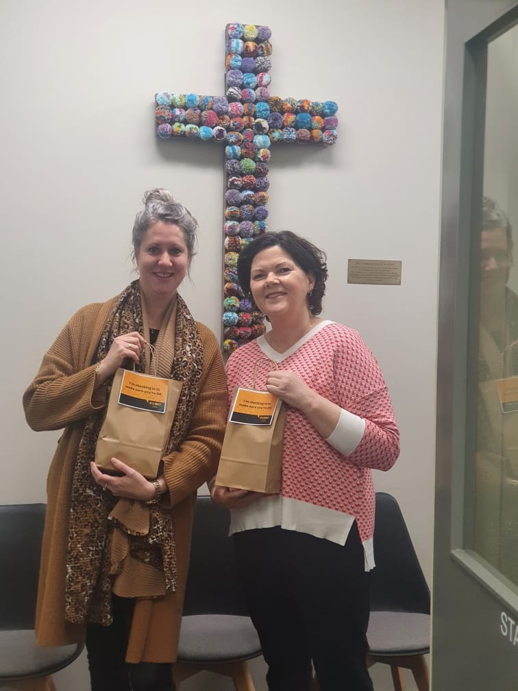 Checking in can help