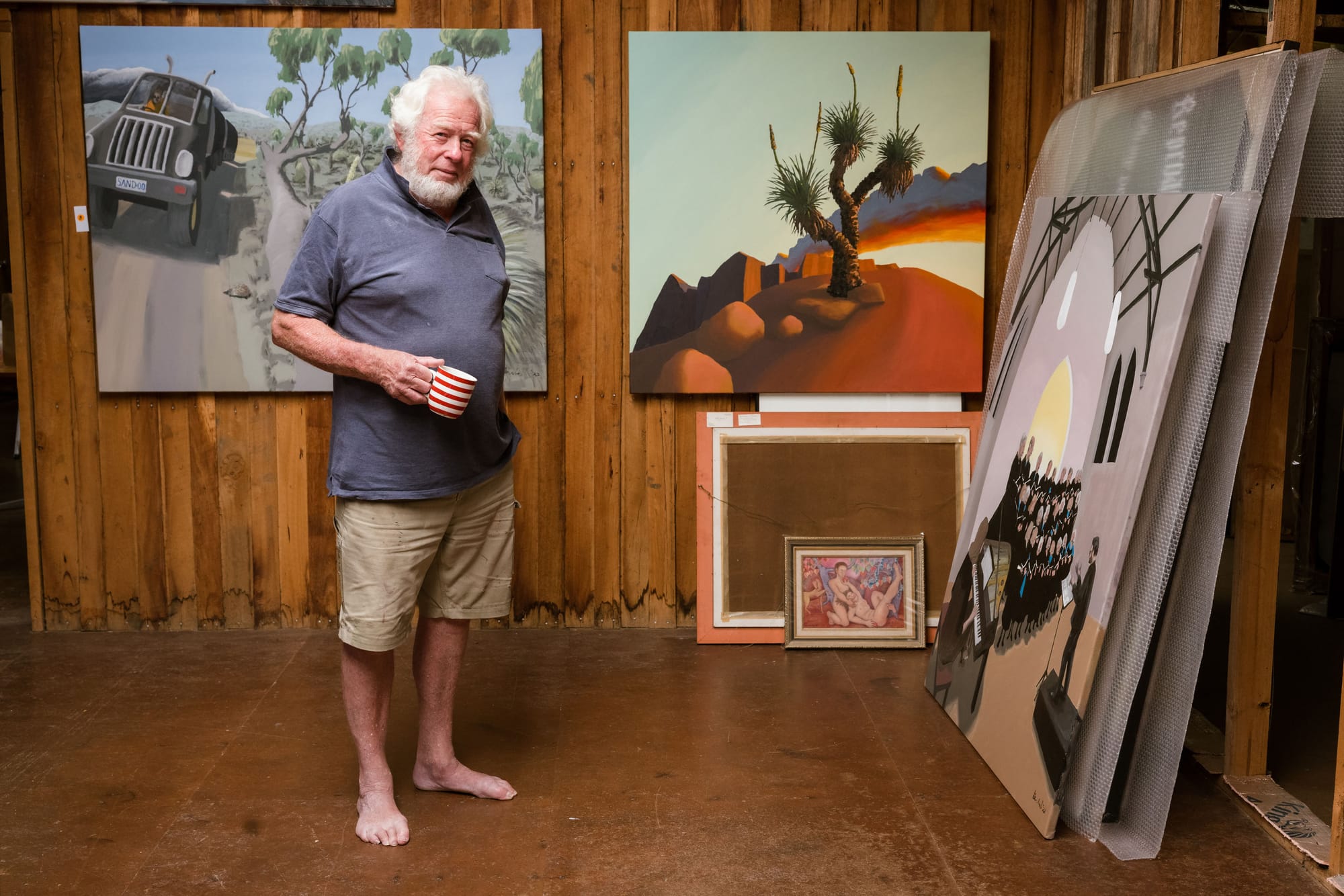 Phil Henshall in his Rokeby studio. Photo credit Lauren Murphy.