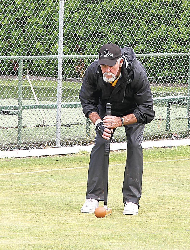 Drouin's Bob Quayle concentrates during his match.