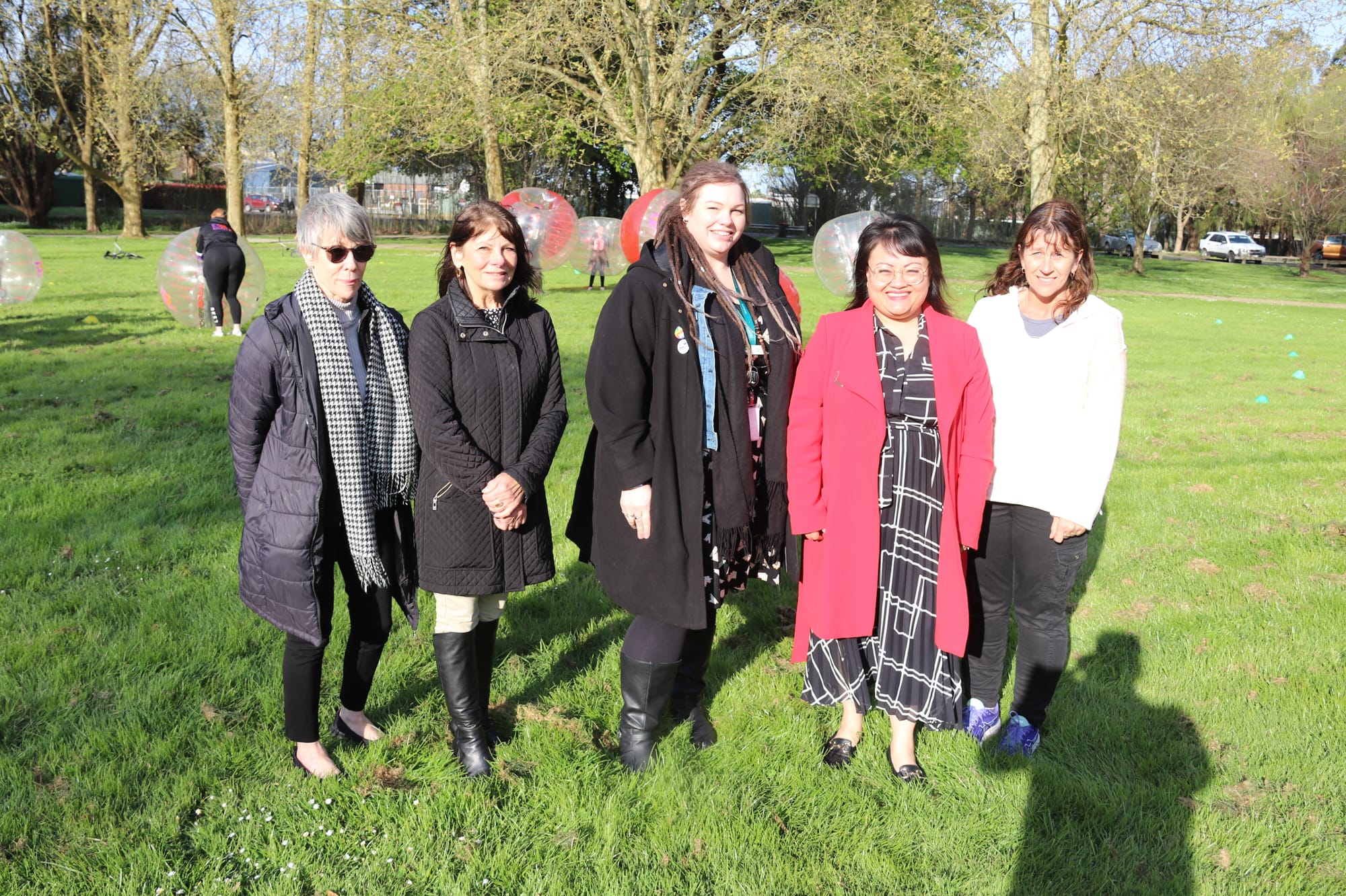 Right: St Ita's student Jack Perry tries out the GCCN 