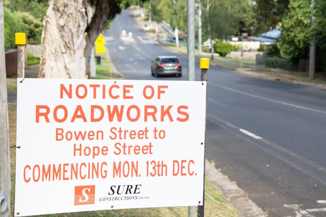 Sutton Street Roadworks- 13.01.2022
