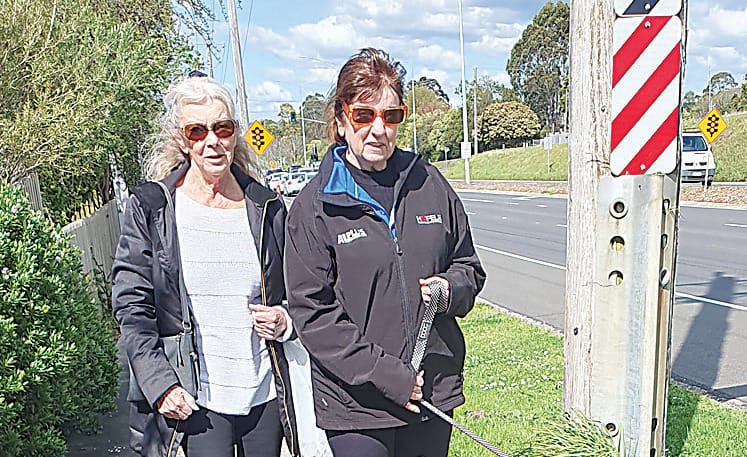 Walking side by side in the shadows