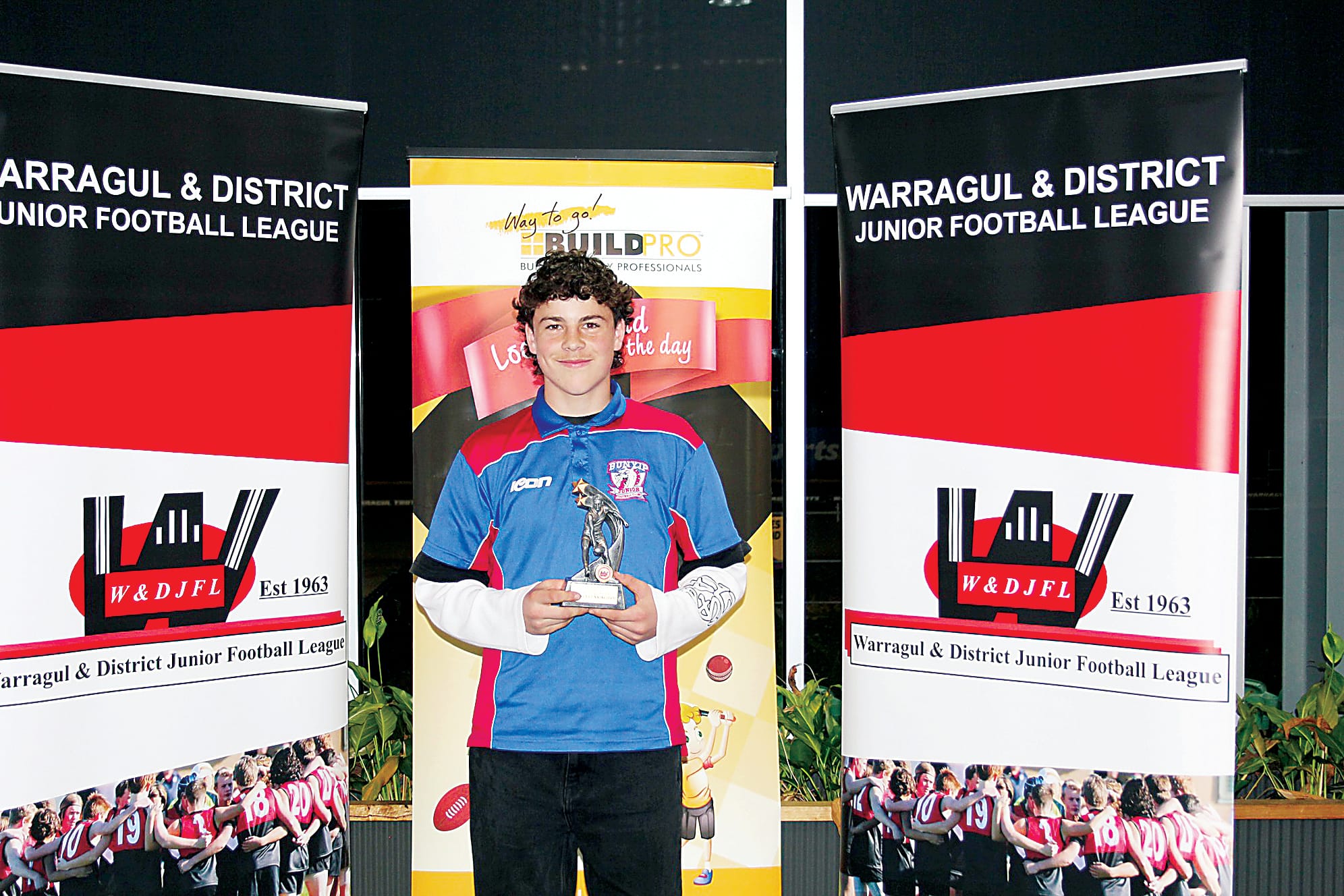 Bunyip's Clancy Cunningham finished runner-up in the under 14s best and fairest.