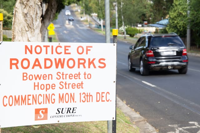 Sutton Street Roadworks- 13.01.2022