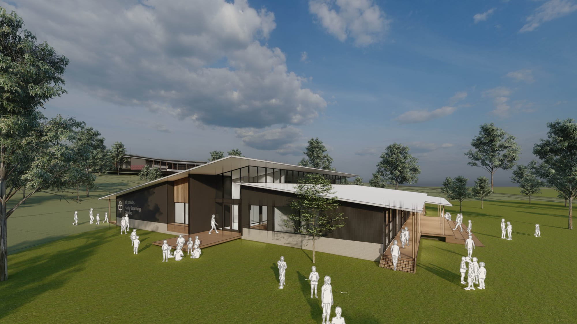 Architect's Impression of the new St Paul's campus in Drouin.