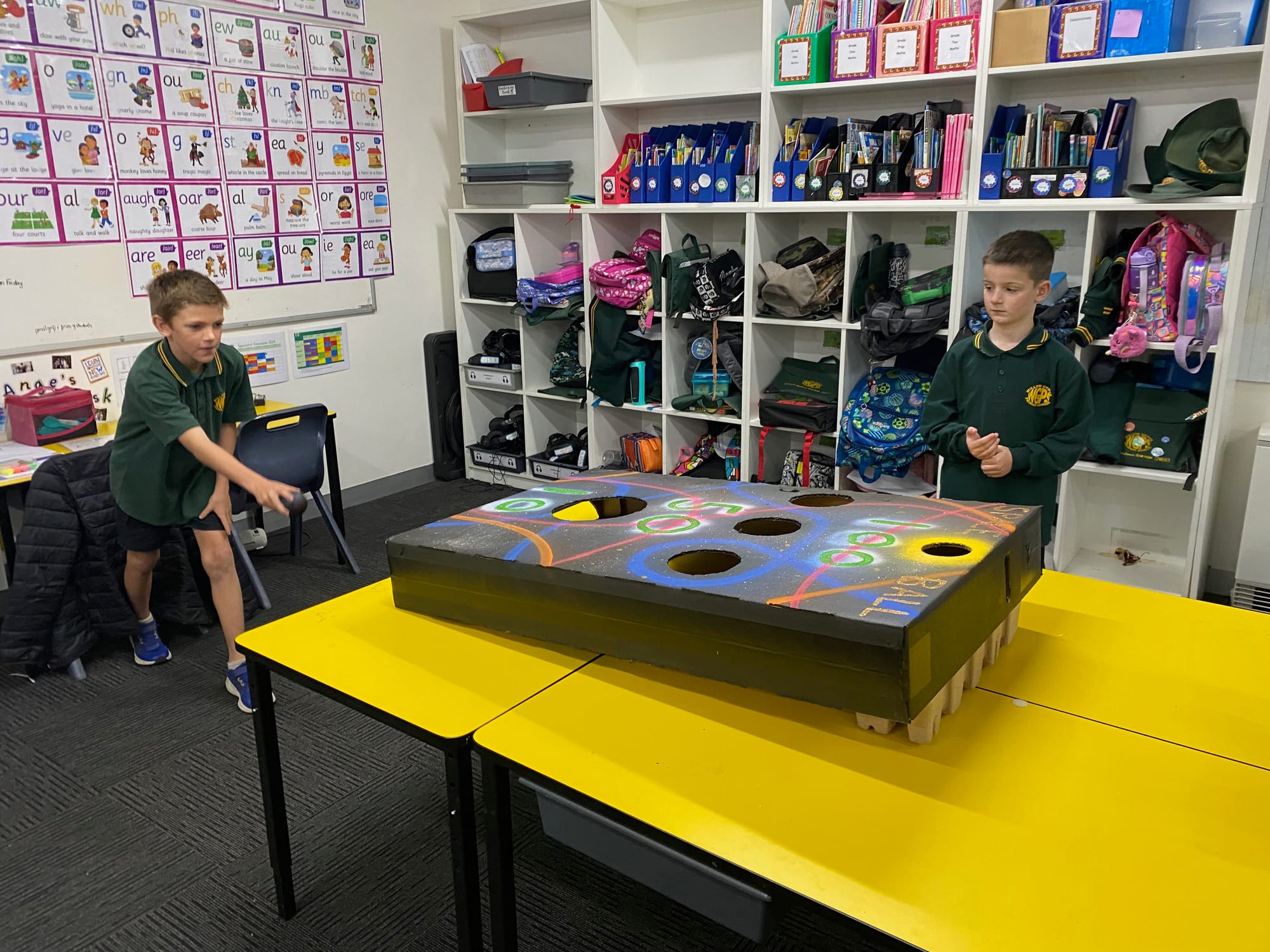 Jobe on the ball toss game