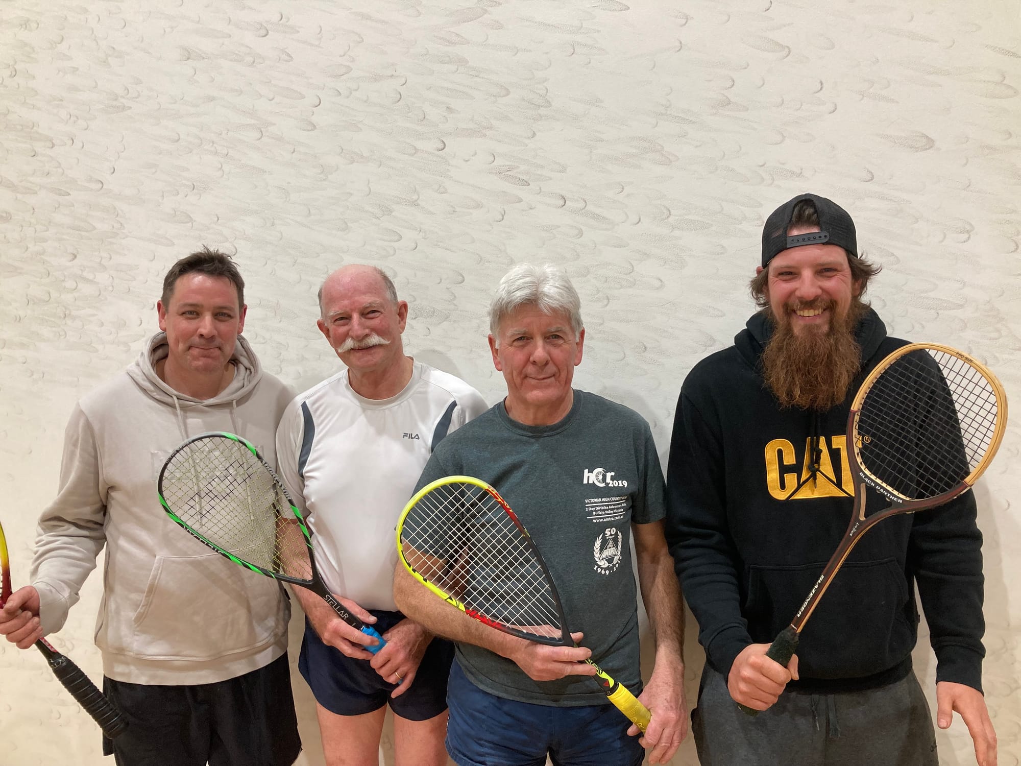 Autumn Competition runners-up, the Hurricanes: Keith Morris, Bruce Bowering, Lynton McPhail and Mike Griffith.