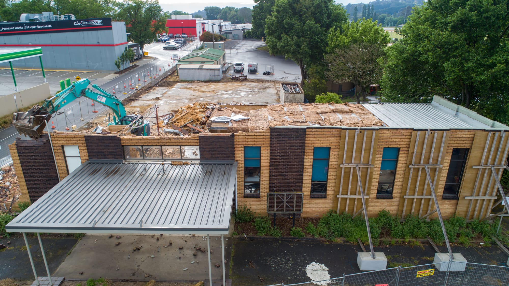 Warragul Exhibition Hall Front Wall Demolition