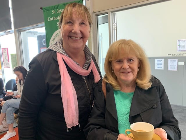 Grandparents Liz Picking and Maree Walsh.