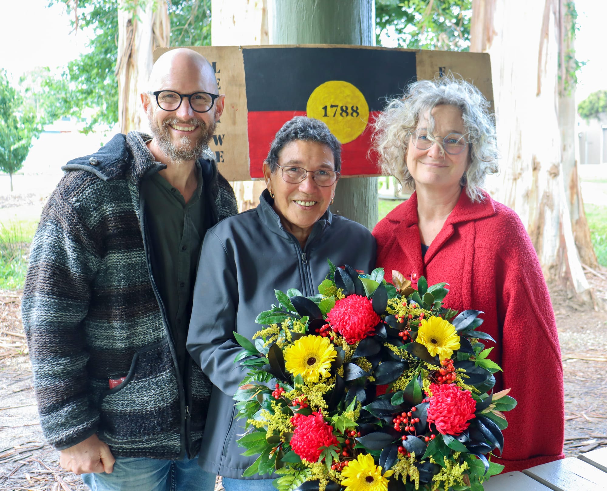 Locals gather to acknowledge survival day