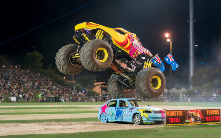 Monster trucks headline massive night at Nyora Raceway