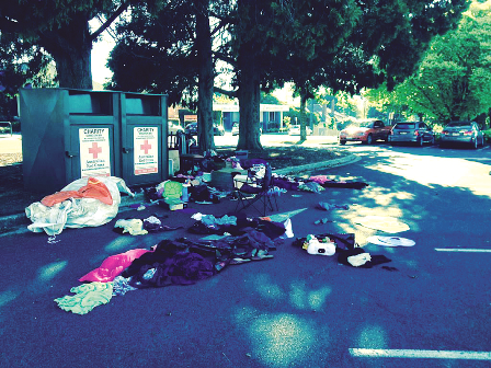 Rubbish dumped on charity