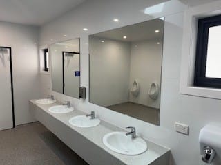 Modern new amenity block