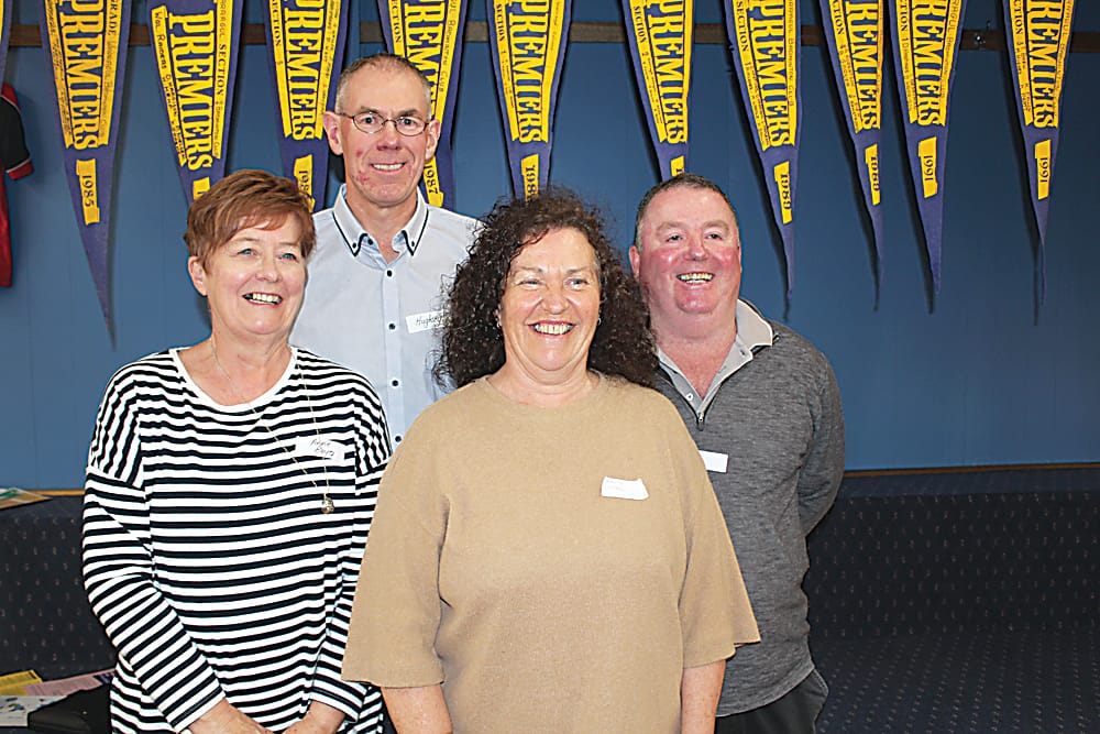 Past team members Ann Boyer, Darren Hughes, Nancy Wardle and Mick Wardle.