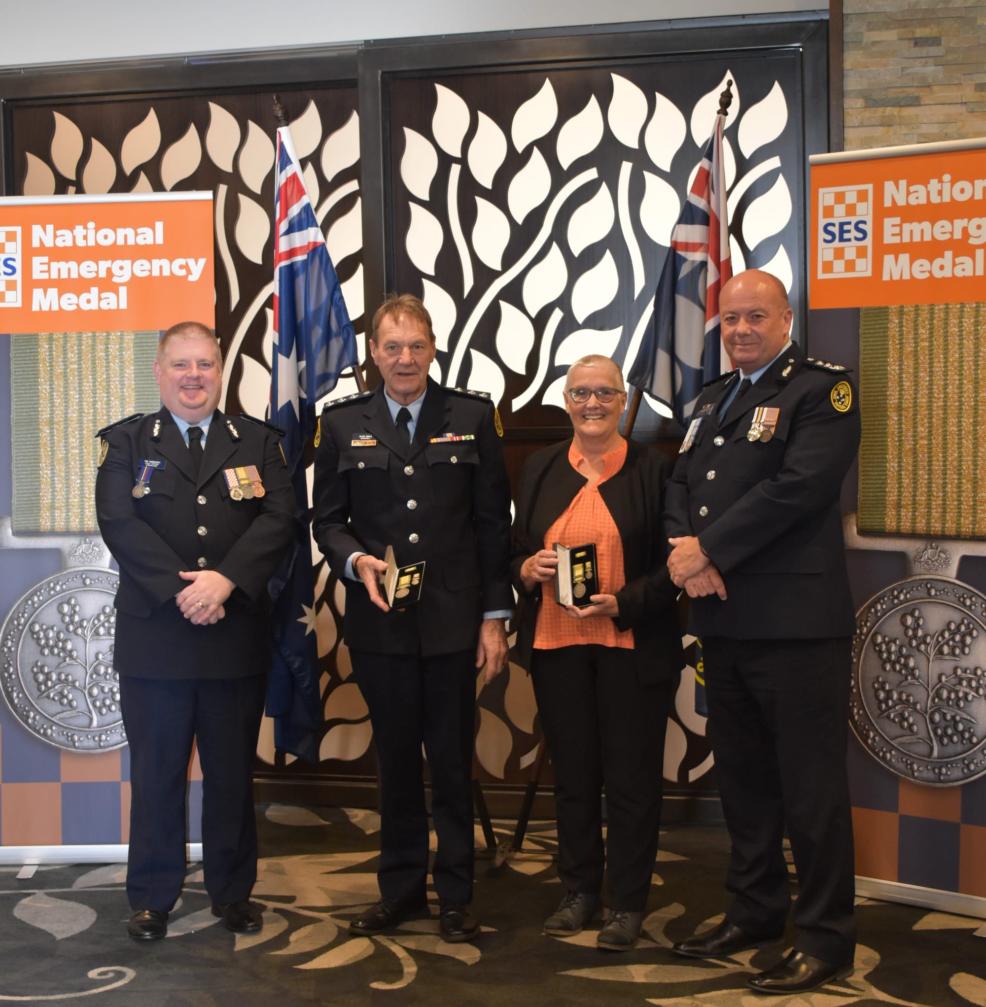 Emergency medals awarded to Warragul SES members
