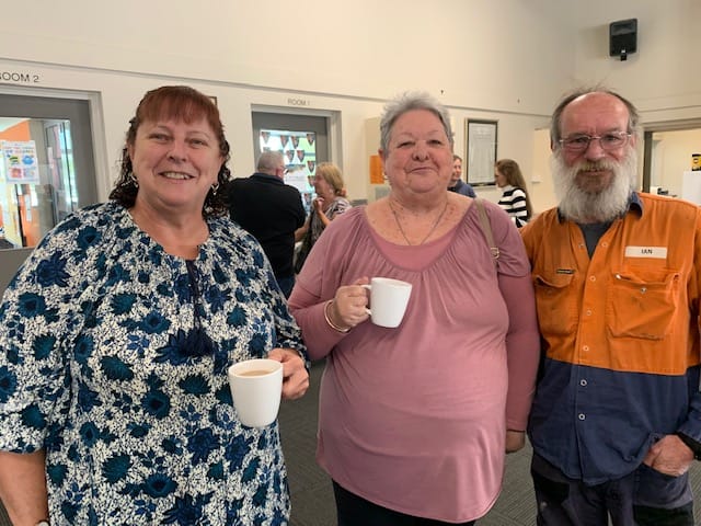 Grandparents Diane Garcie, Irene Harrop and Ian chat about their grandchildren and school.