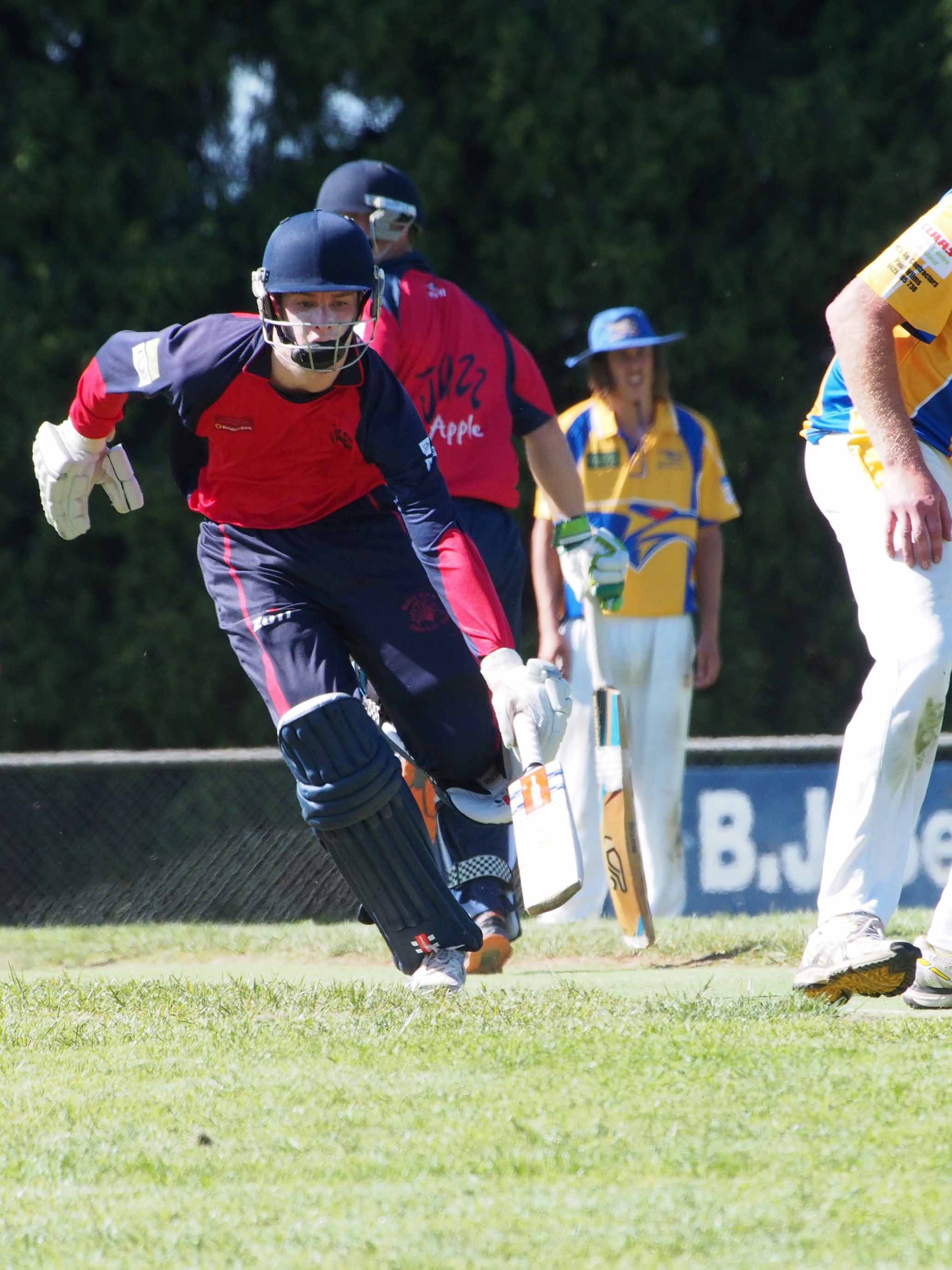 Local cricketers playing with Pride