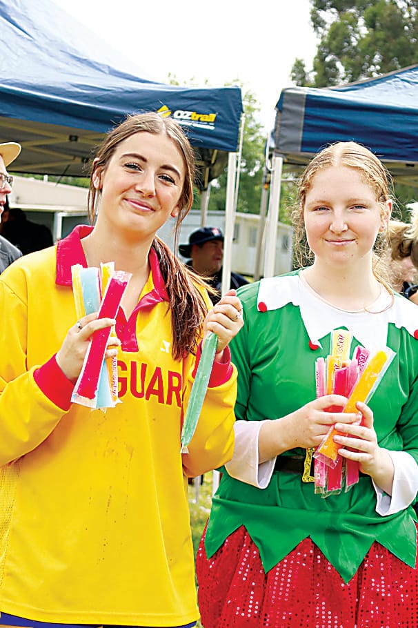 Lucy McKenzie and Ella May provide refreshments.