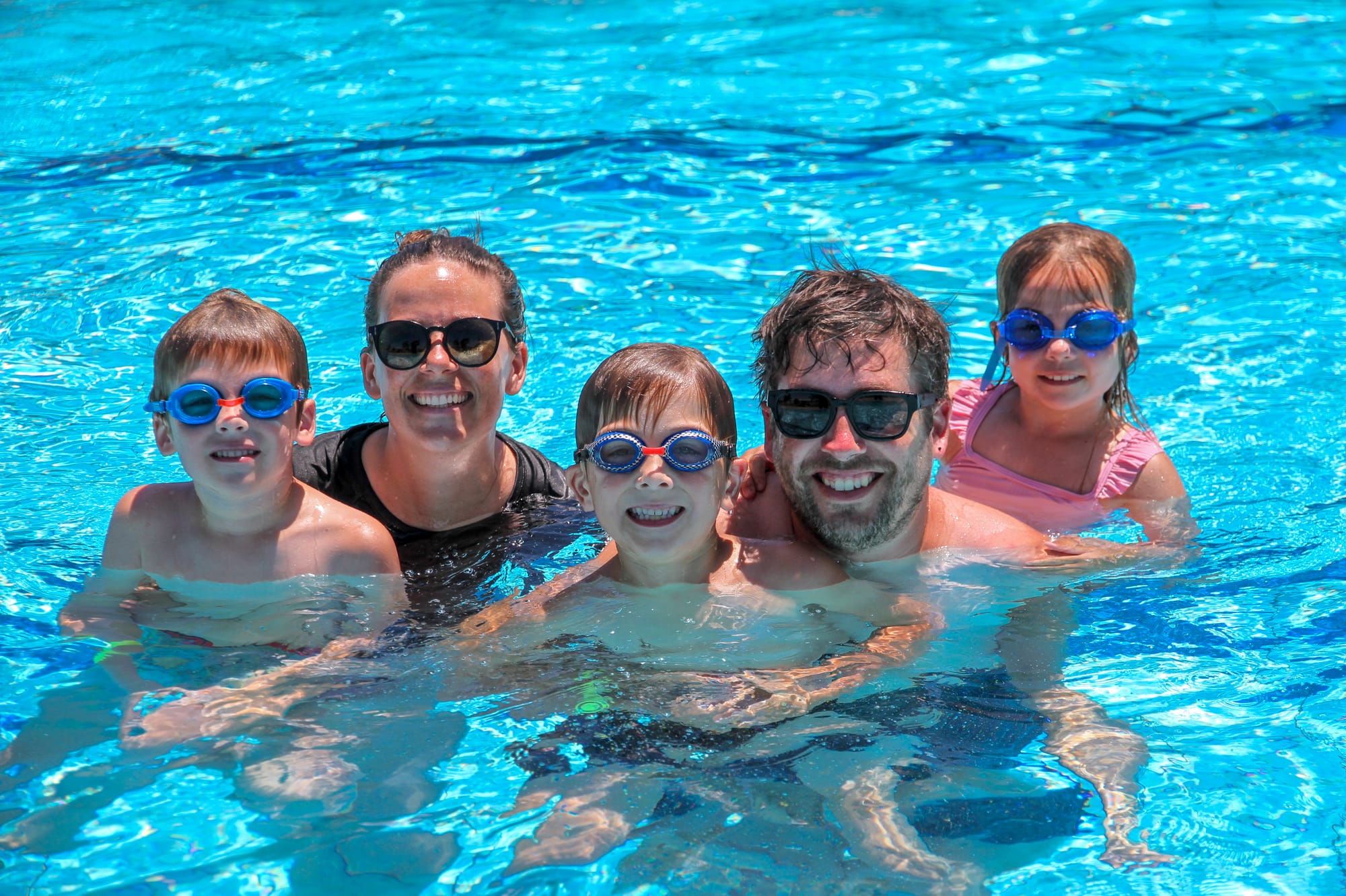 Pools open in summer sunshine