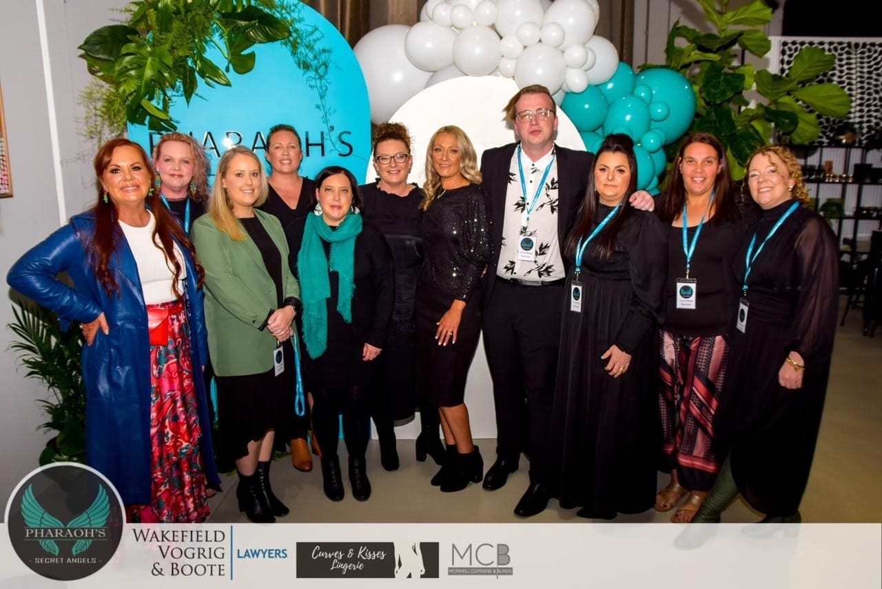 Pharaoh's Secret Angels committee members (from left) Natasha Davis, Bec Gilligan, Kelsey Avon, Belinda Huggins, Nicky McDonald, Kirsty Gorman, Janelle Hannath, Rhys Gorman, Gill Walsh, Tracey Stephens and Debbie Hulbert.