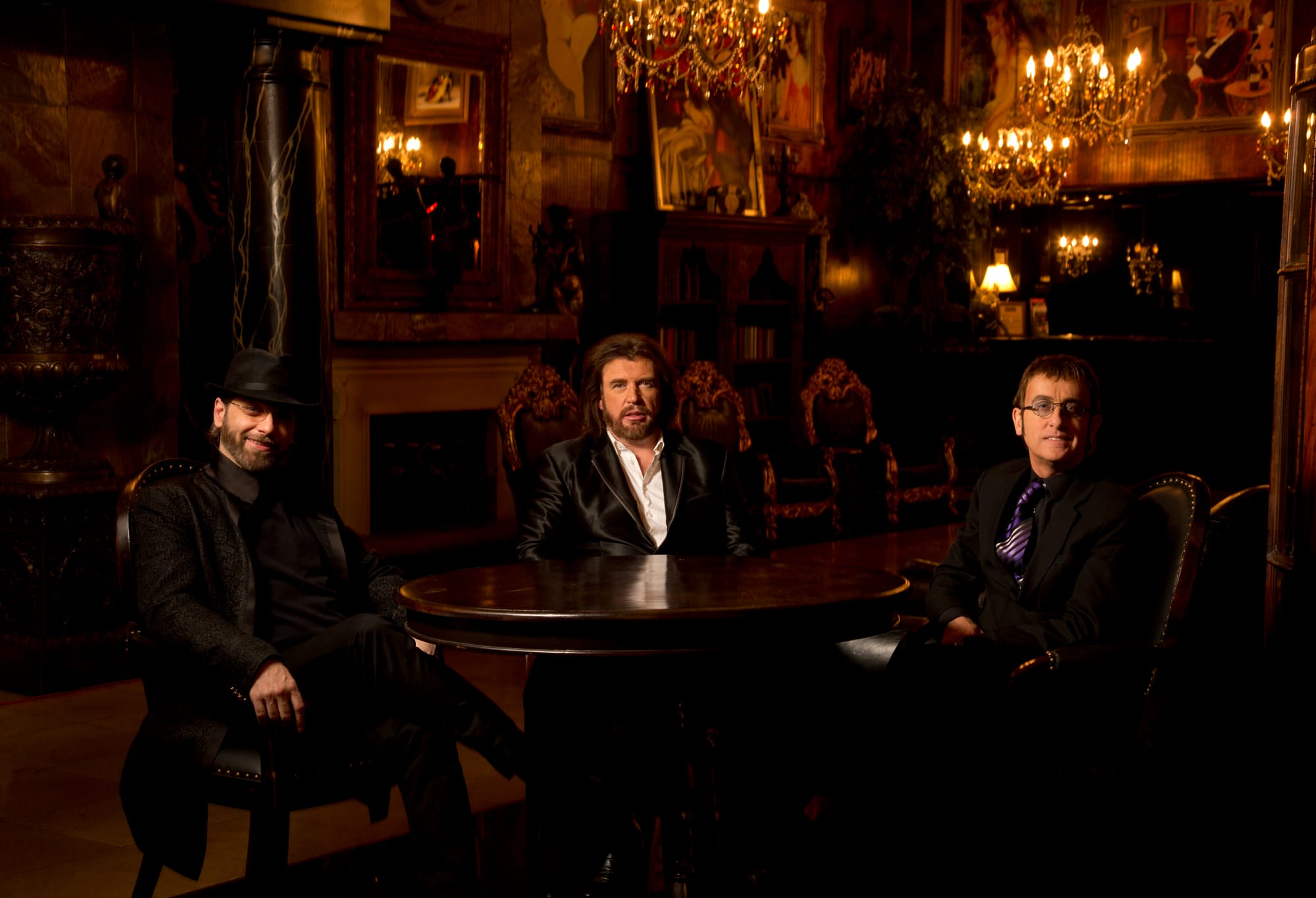 Bee Gees group visit WGAC