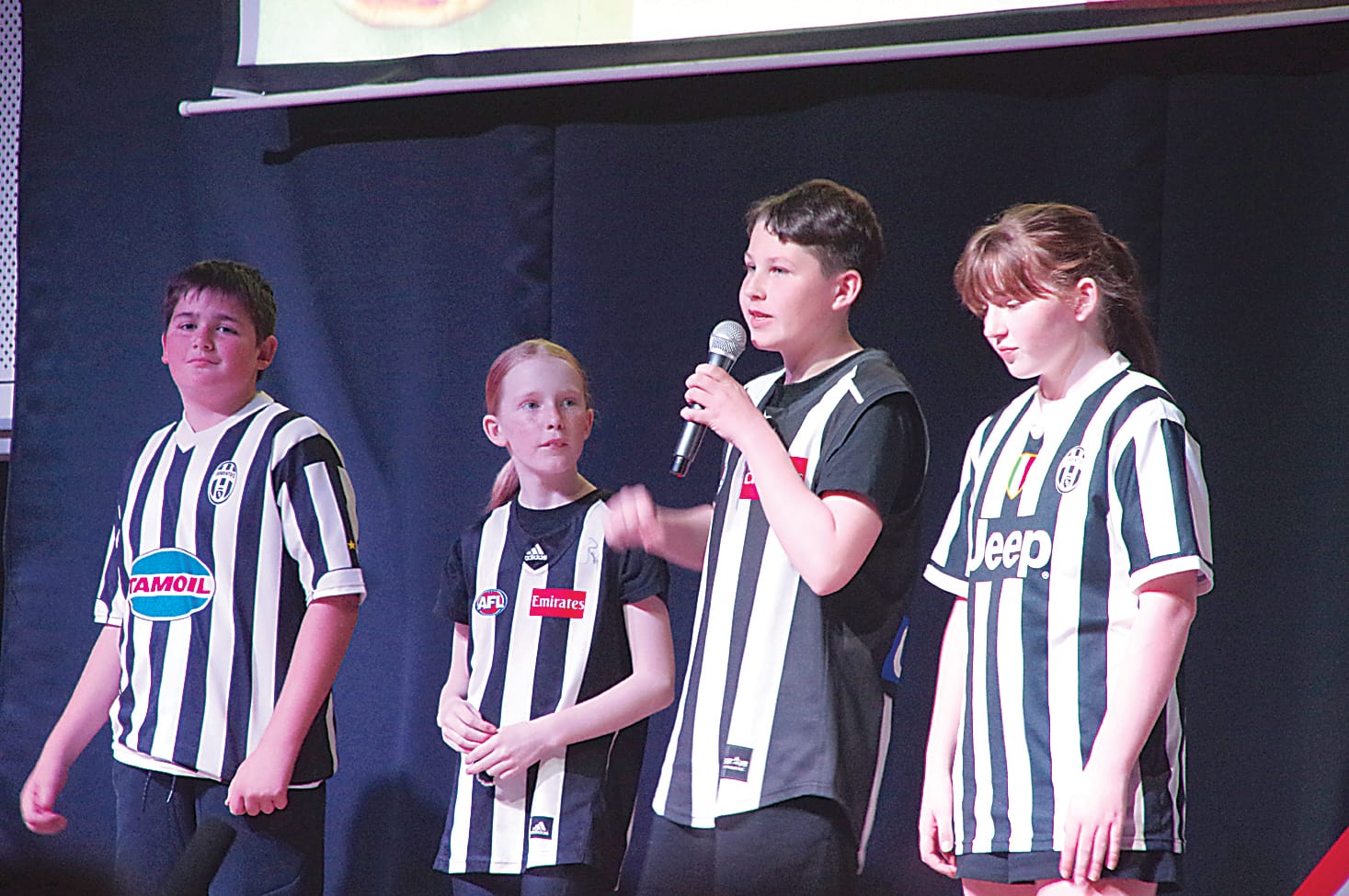 Italian feast on stage