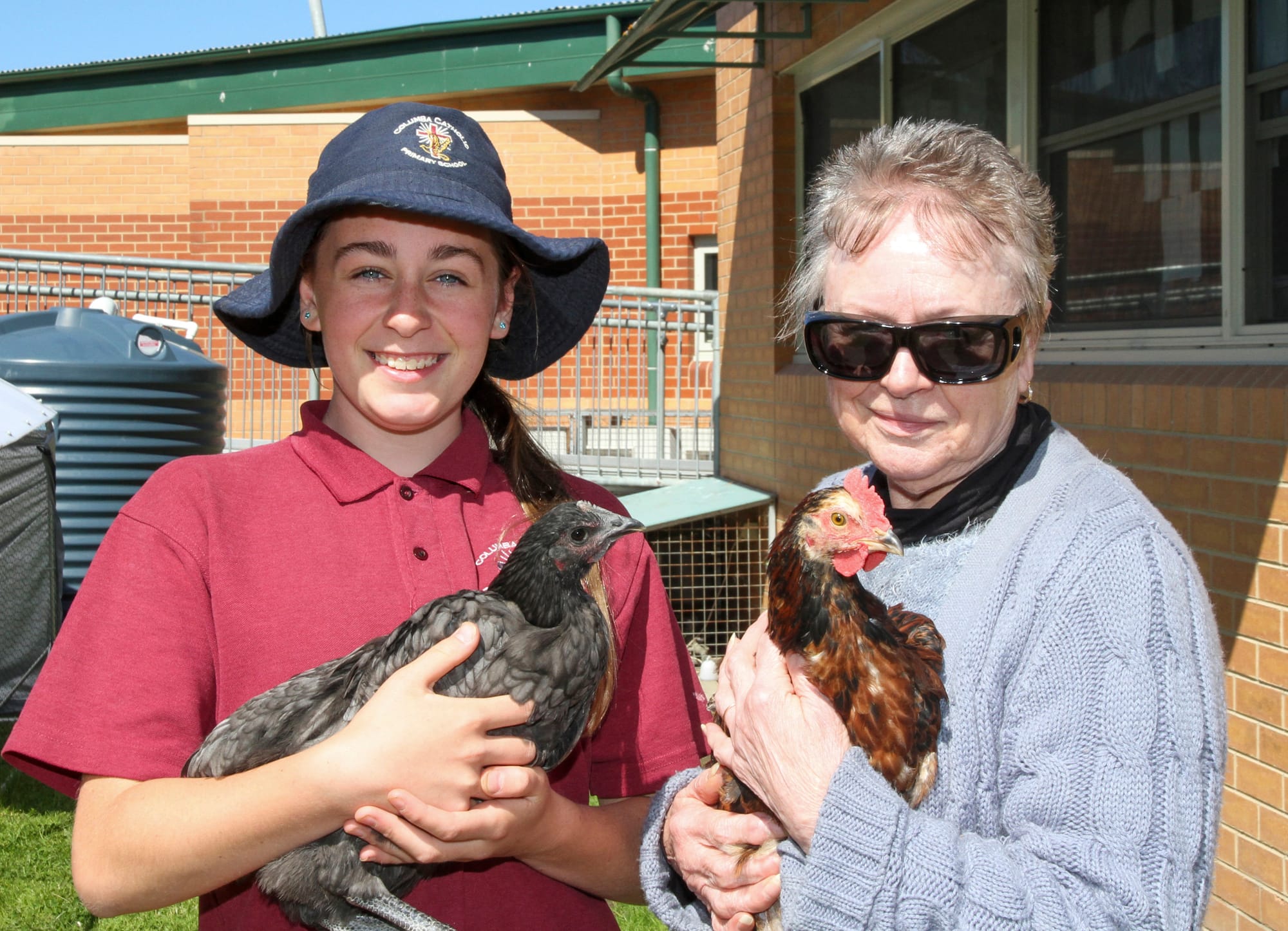left Dekota Lee grade 6 and Shirley Hawthorn
