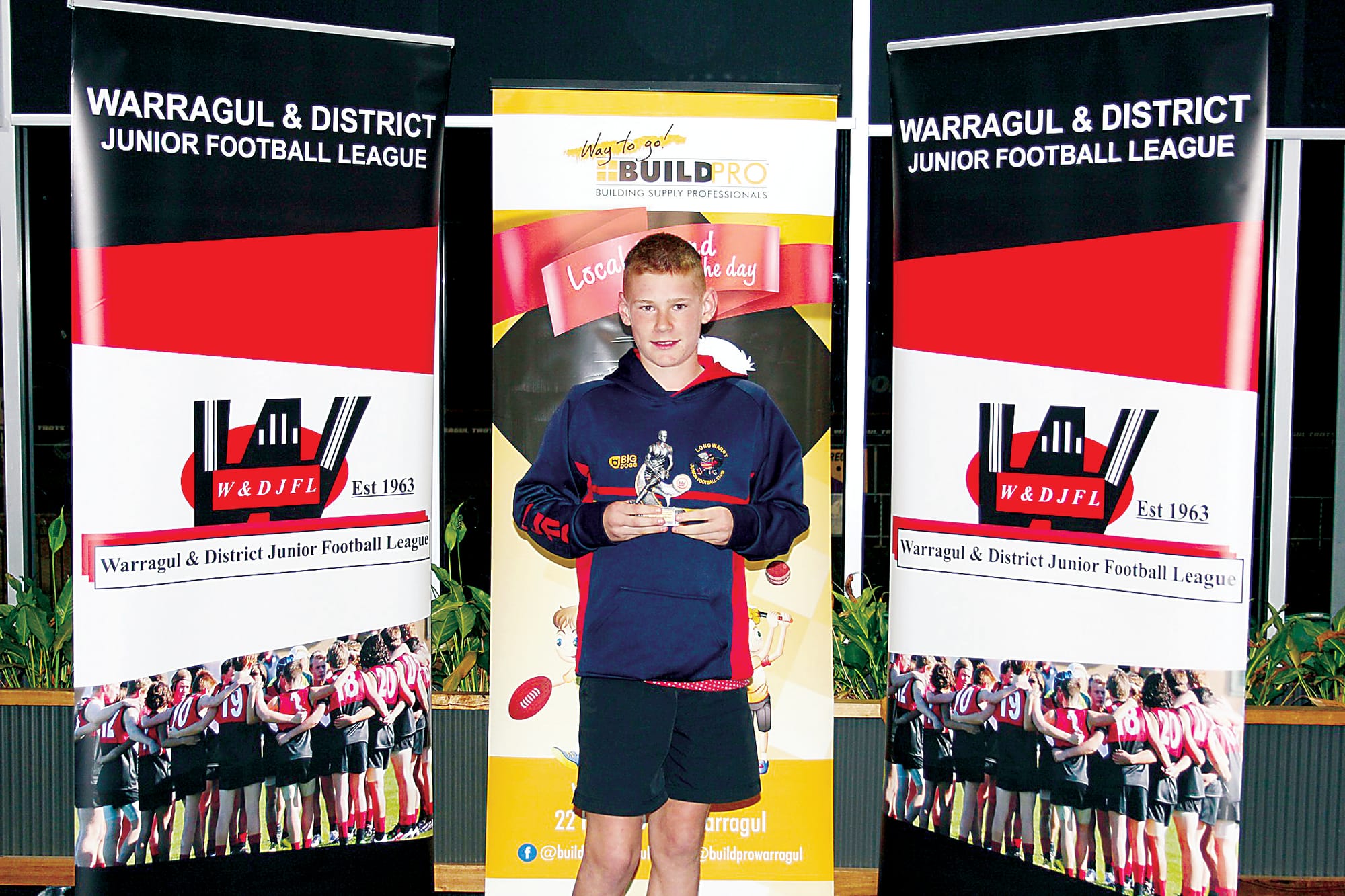 Longwarry's Archer Dorning was the runner-up in the under 12s best and fairest.