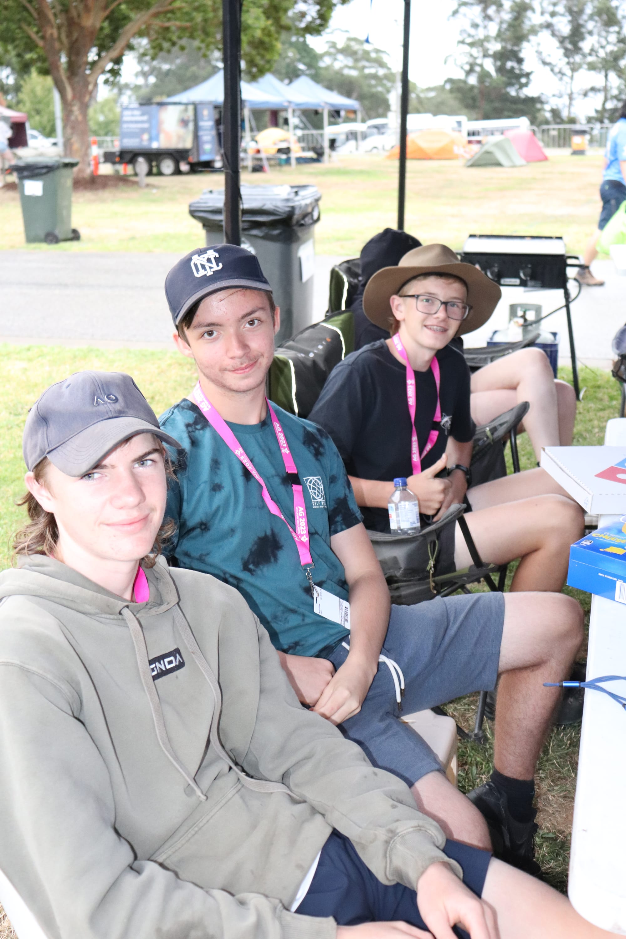 East Targo Venturers made up of Warragul and Drouin members are Andrew Underhill, Kian Medlyn and Jett Hansen.  Photographs: Wombat Lyons
