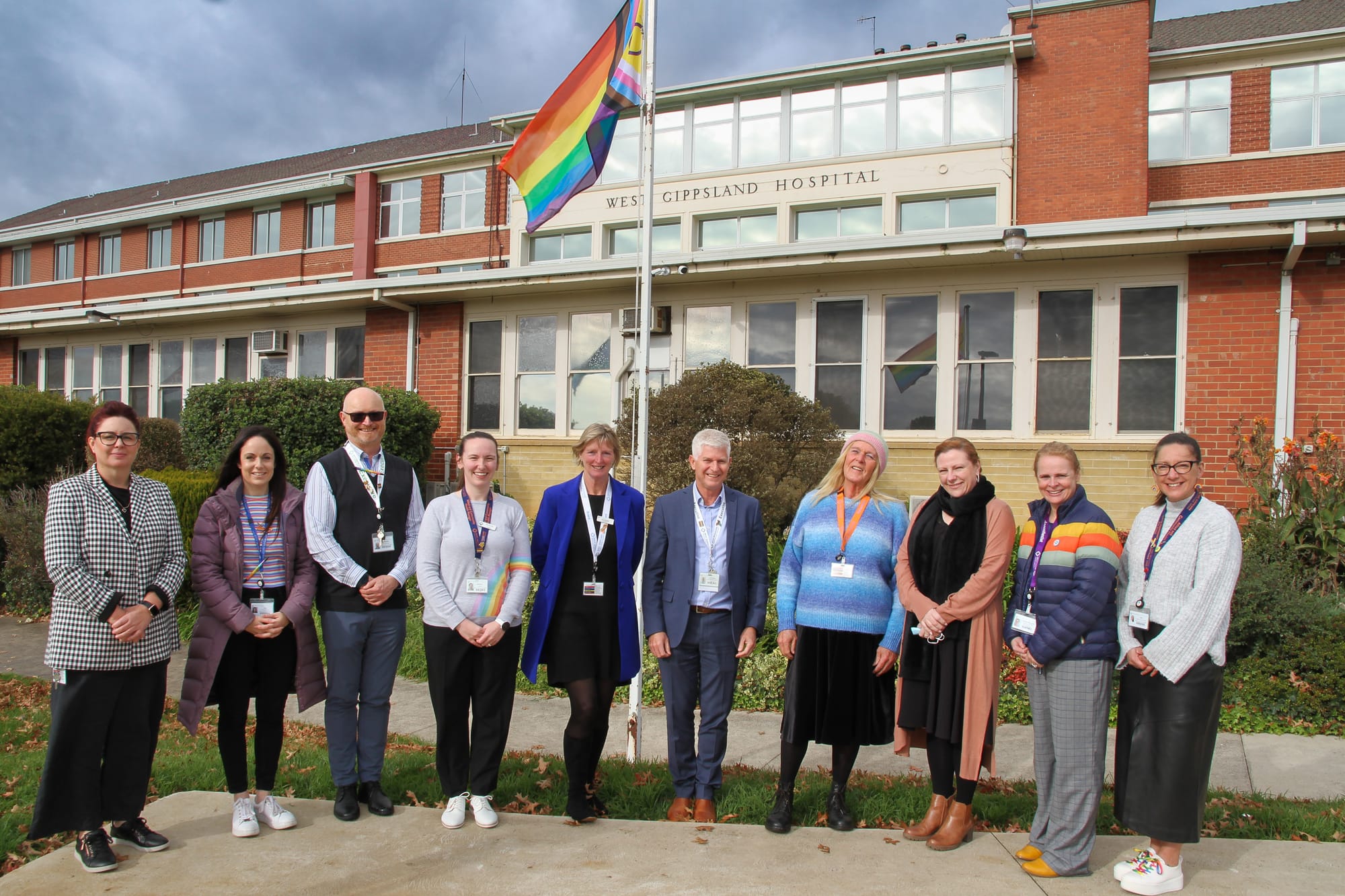 Flag raising for IDAHOBIT Day