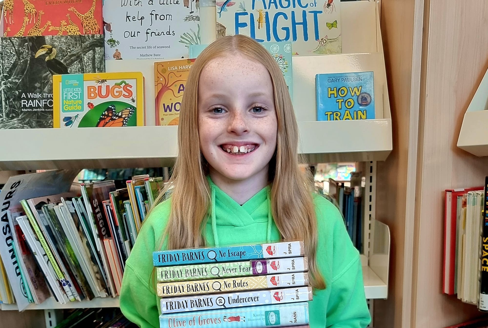 Claudia joins library campaign