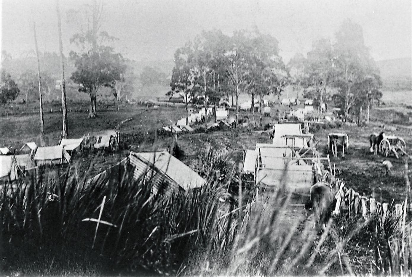 Snapshot of the past: railway workers camp