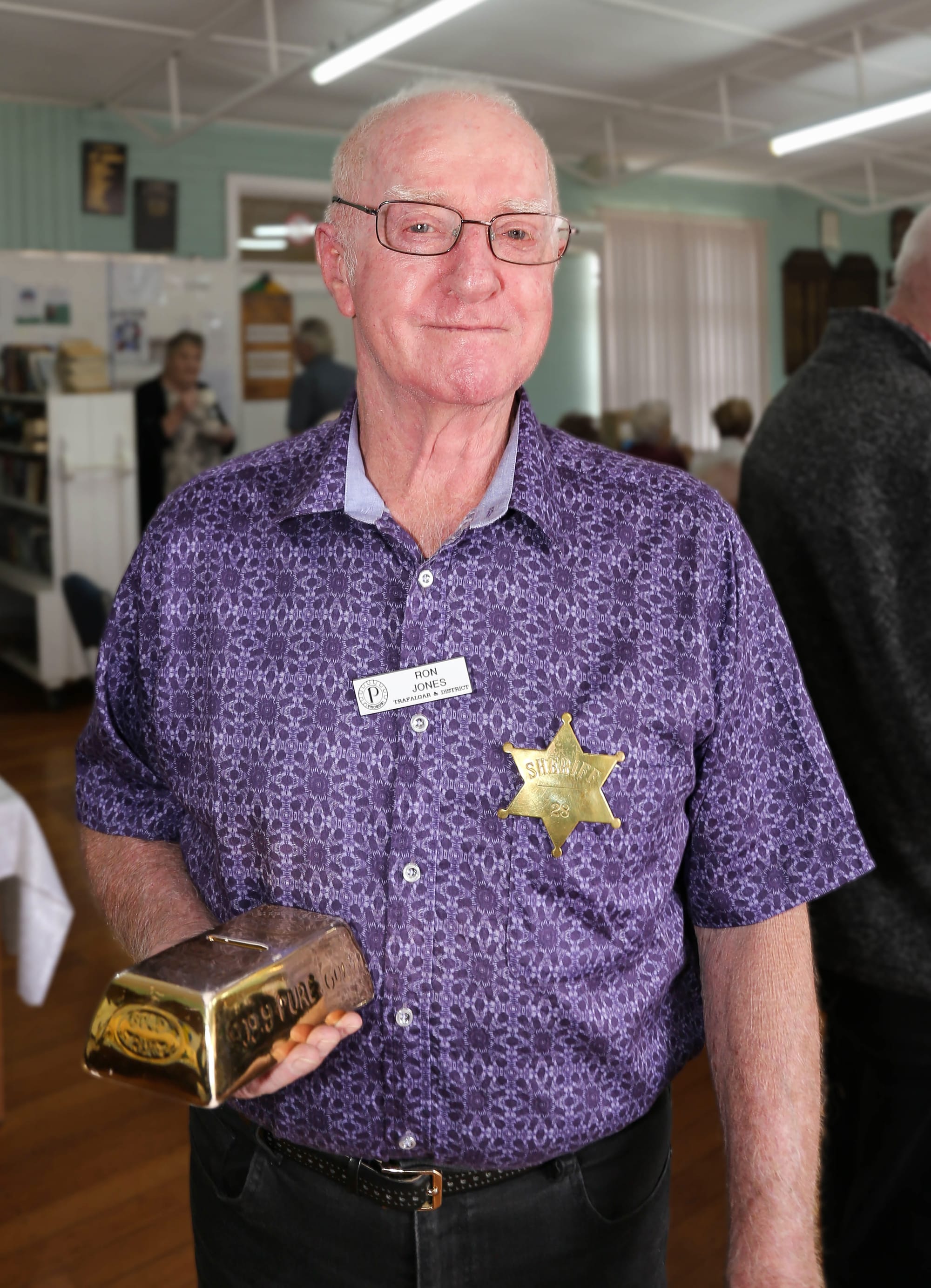 Ron Jones built a planter box, which was the day's raffle prize.