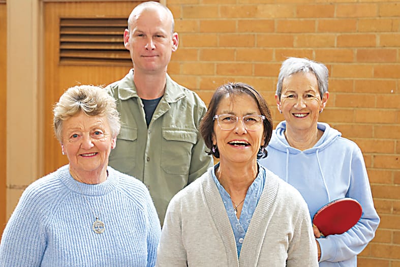 Judy Rankin , Adam Hibbins, Gina Solohub and Rhonda Deppeler are all smiles. 