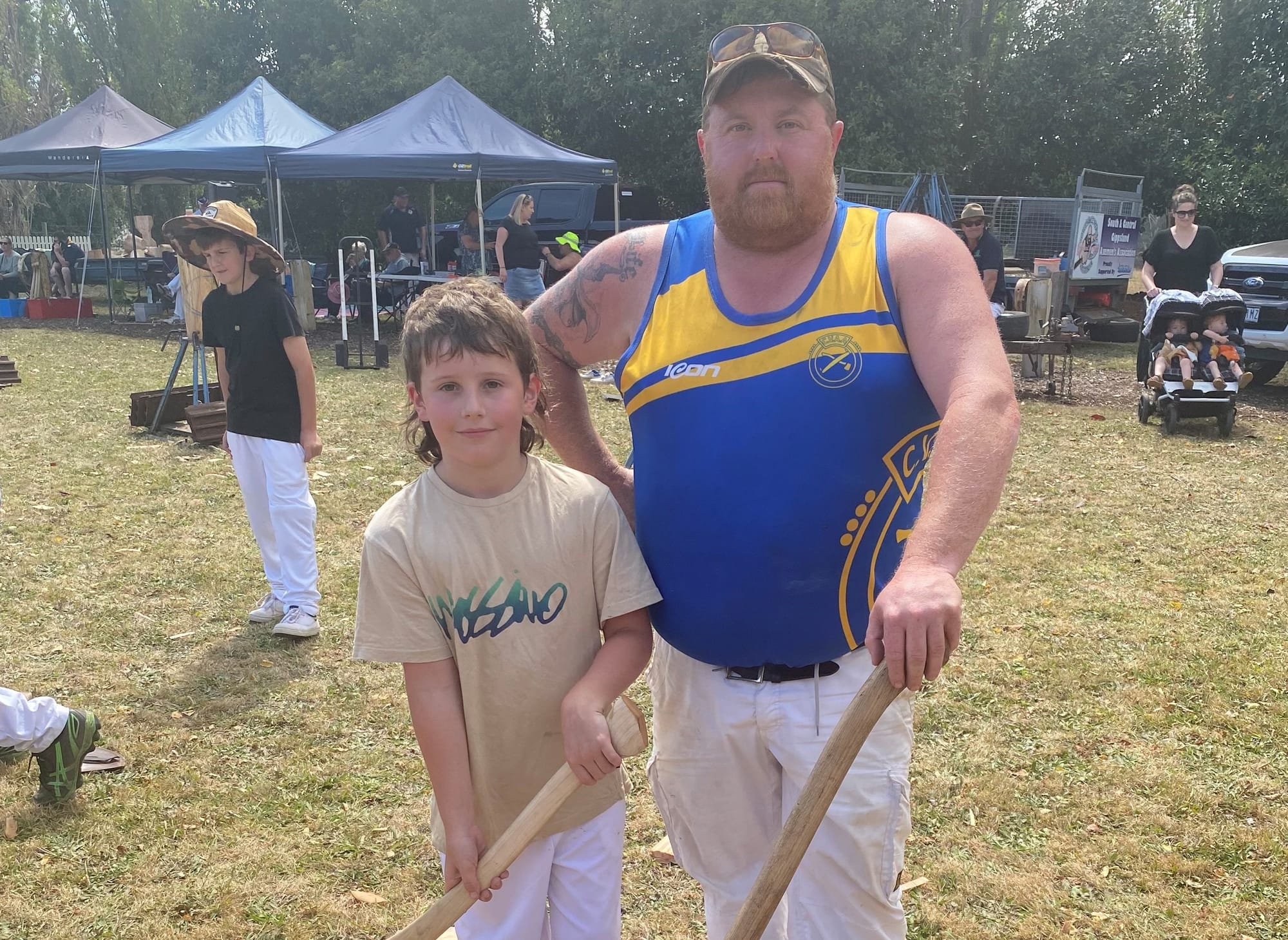 Axes fall on family's woodchop tradition