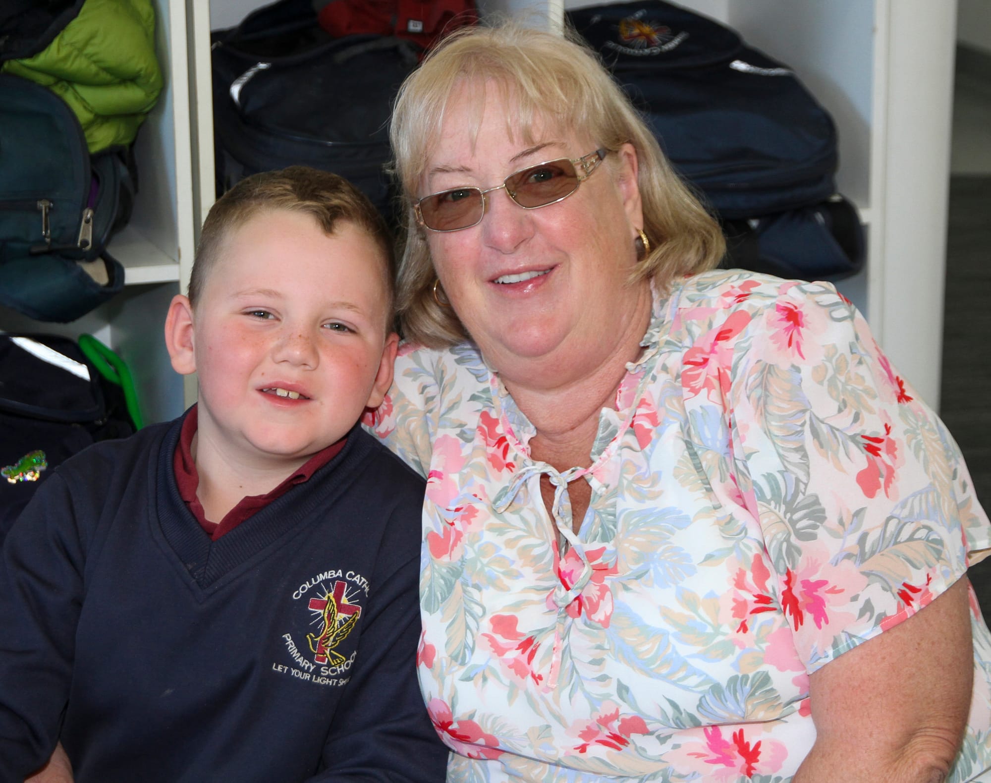 left Riley Chaplin and Julie Chaplin