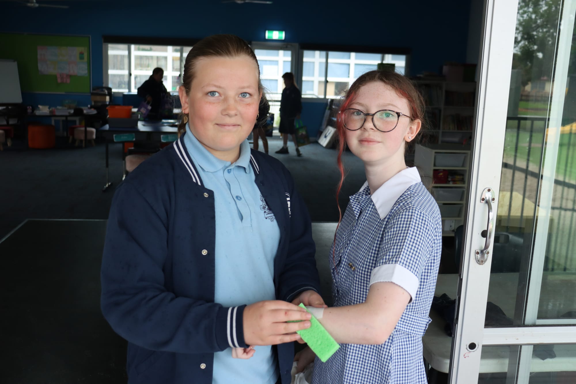 Hairstylists/Tattoo artists  tattoos Alyssa and Claire