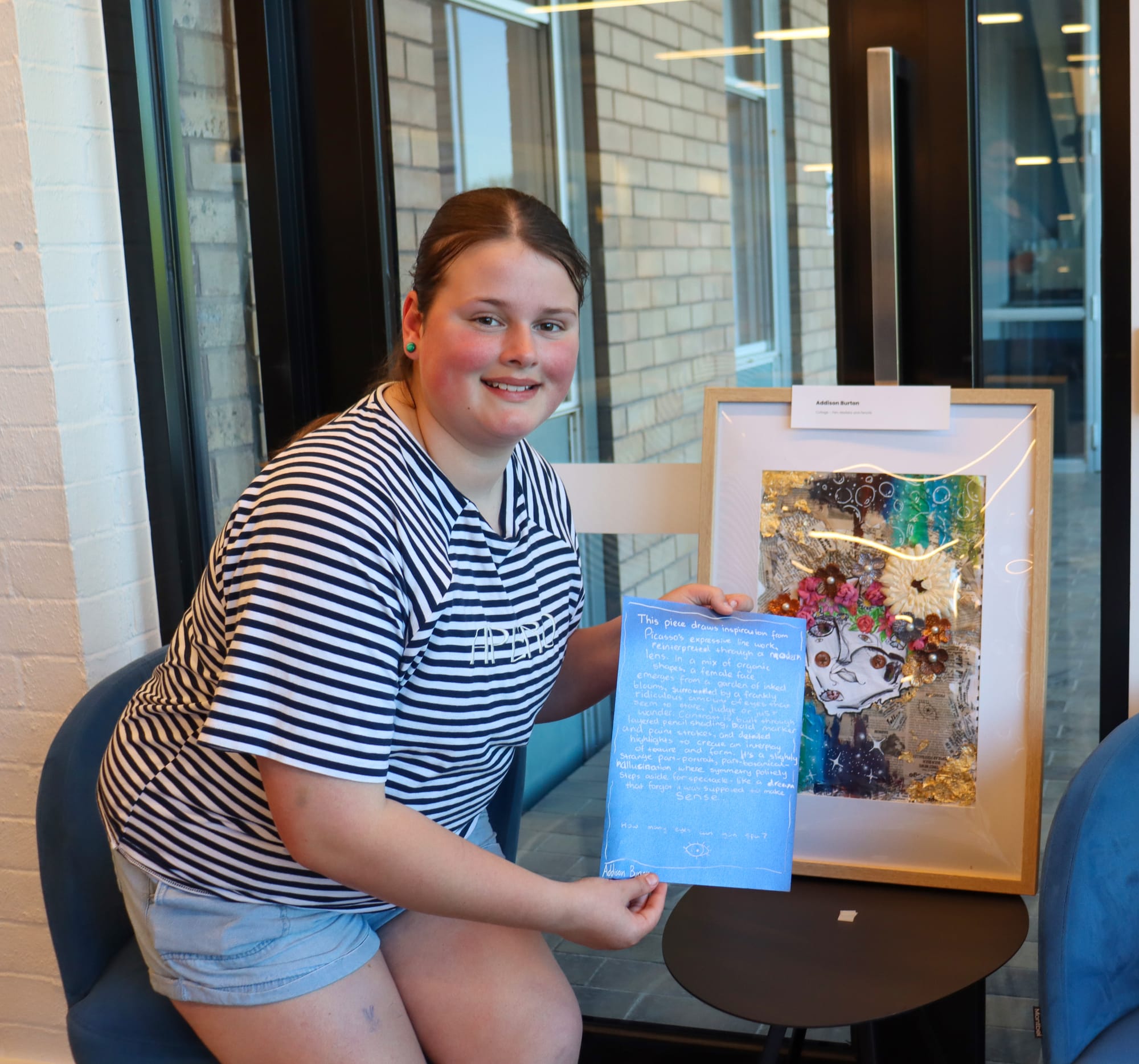 Addison Burton made a collage for the theme 